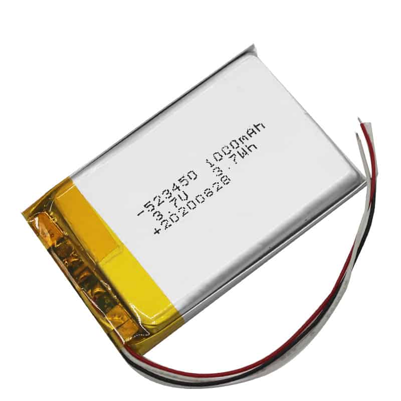 523450 1000mAh 3.7V 3.7Wh