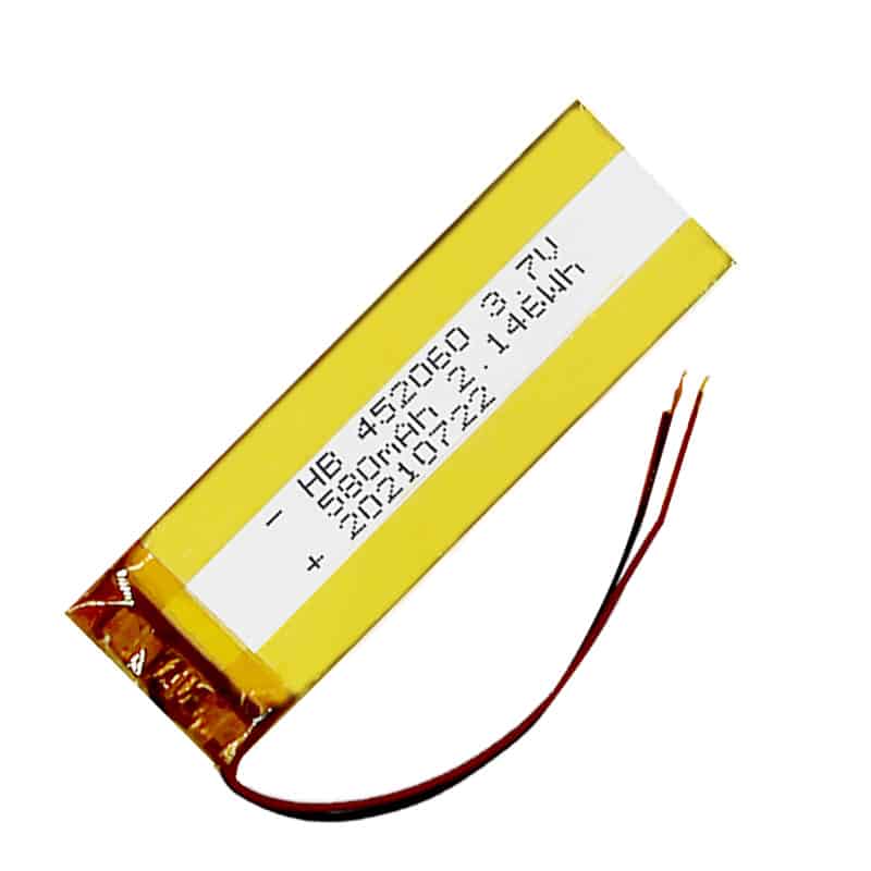 452060 3.7V 580mAh 2.14Wh