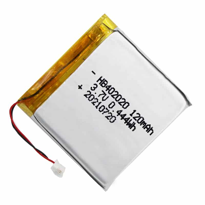 402020 120mAh 3.7V 0.444Wh