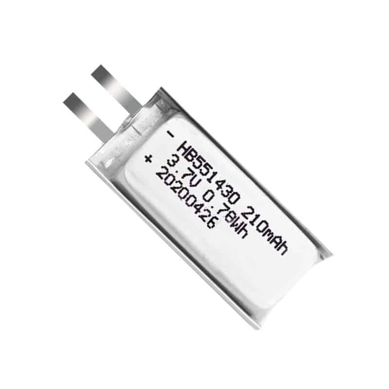 HB 551430 3.7V 210mAh 0.78Wh Lithium Polymer Battery