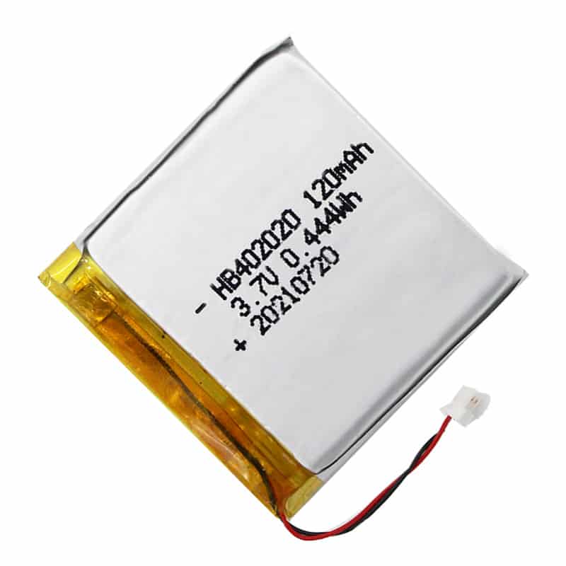 402020 120mAh 3.7V 0.444Wh